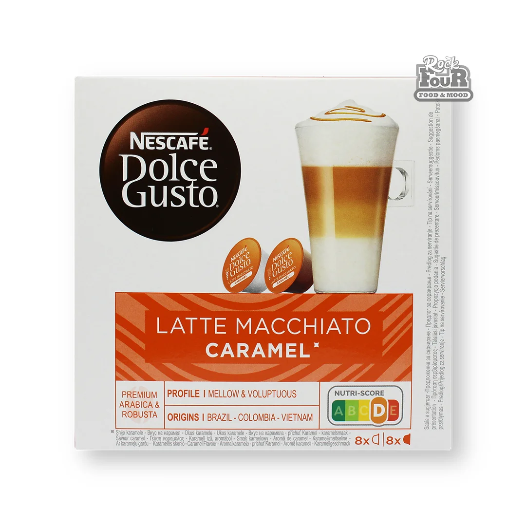 Молотый кофе в капсулах «Nescafe Dolce Gusto Latte Macchiato Caramel» 16шт